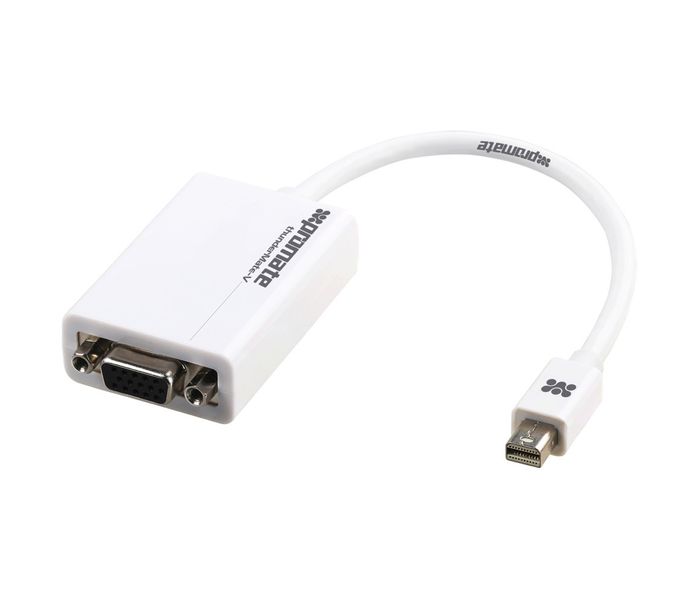 Promate Thudermate-V Premium High Speed Mini DisplayPort to VGA Cable Adapter, White - Zoom Image 4