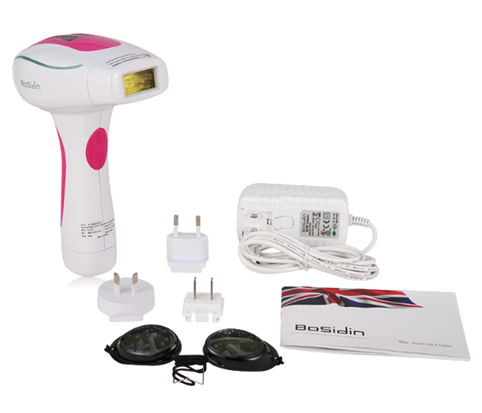 BoSidin D-1011 Permanent IPL Laser Facial Hair Remover for Unisex - White & Pink - Zoom Image 4