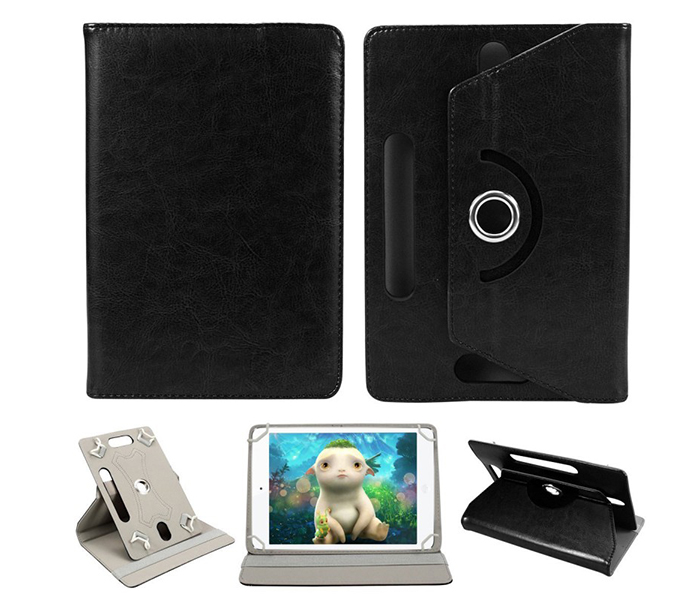 Trands TR-C9998 7-inch Universal Leather Mini Tab Case - Black - Zoom Image 3