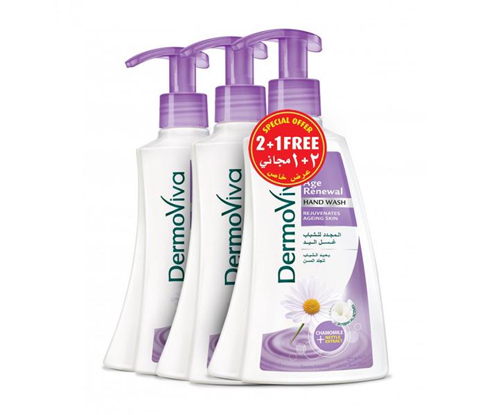 Dermoviva 200ML Anti Ageing Hand Wash - 2+1 Pack - Zoom Image