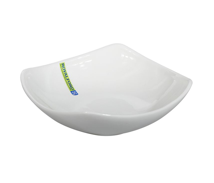 Royalford RF9256 6.75-inch Porcelain Ware Magnesia Square Bowl - White - Zoom Image