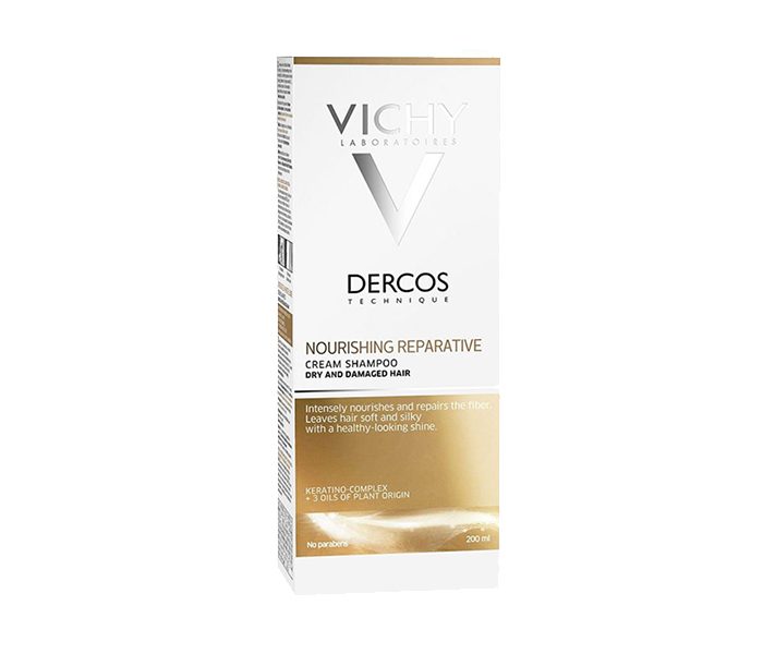 Vichy N11264888A Dercos Nourishing & Reparative Cream Shampoo - 200 ml - Zoom Image 1