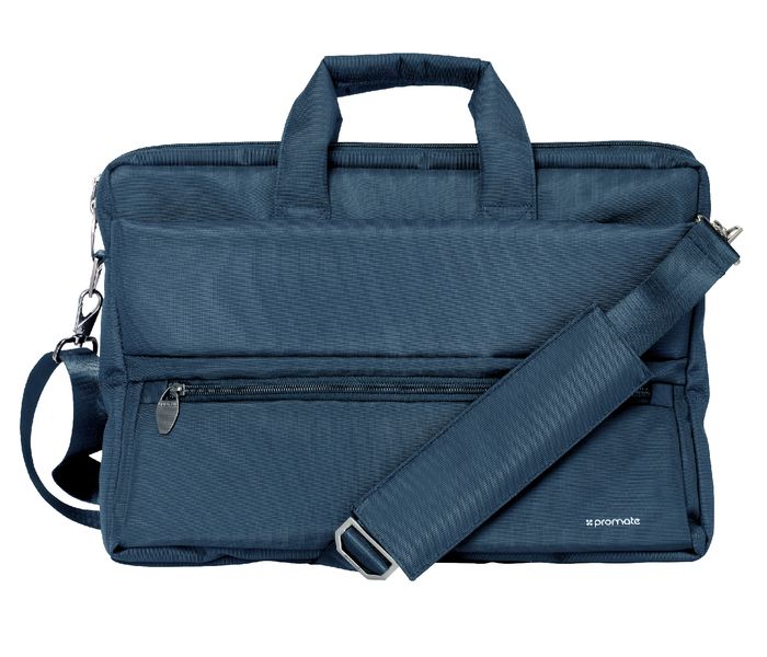 Promate Apollo-MB 15.6 inch Messenger Bag with Multiple Storage Pocket, Blue - Zoom Image 5