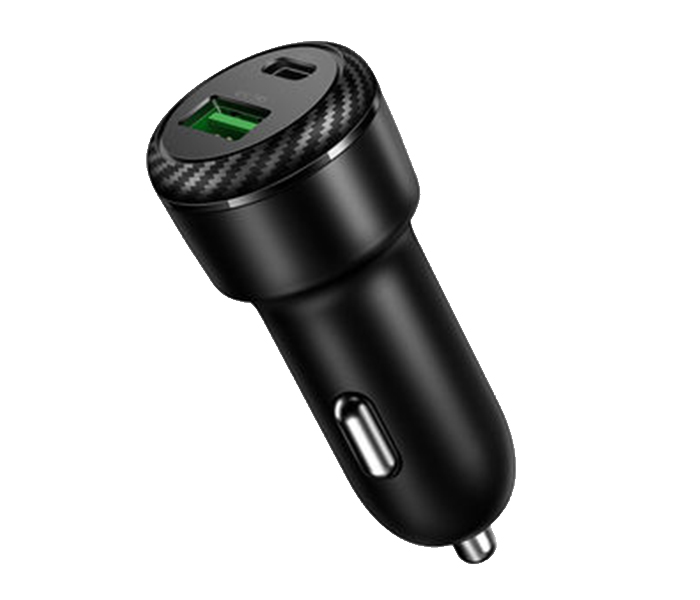 Mcdodo CC-5970 Dual USB Quick Car Charger with Type-C Port - Black - Zoom Image 1