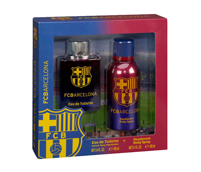 FC Barcelona 100ml Eau De Toilette with 150ml Deodorant Gift Set for Men - Zoom Image 1