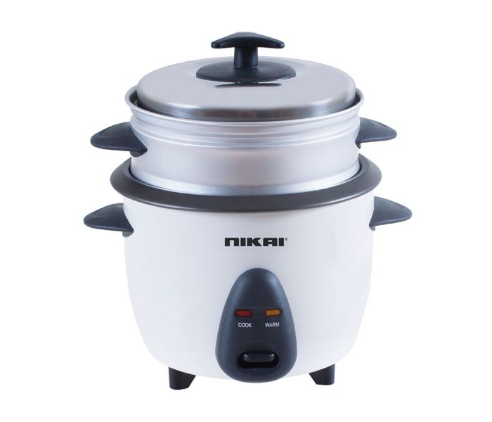 Nikai NR701A 1 Litre Rice Cooker Black and White - Zoom Image