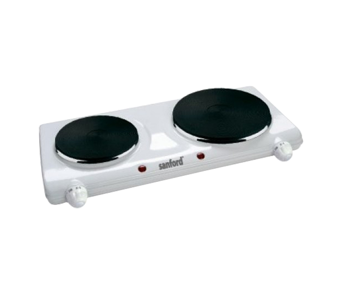 Sanford SF5002HP 2250 Watts BS Plug Double Hot Cooking Plate - White - Zoom Image