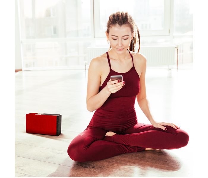 Promate Streambox-Xl Portable Fabric Wireless Speaker with Internet Radio - Red - Zoom Image 7