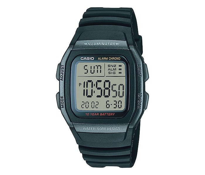 Casio W-96H-1BVDF (CN) Mens Sports Watch Black - Zoom Image