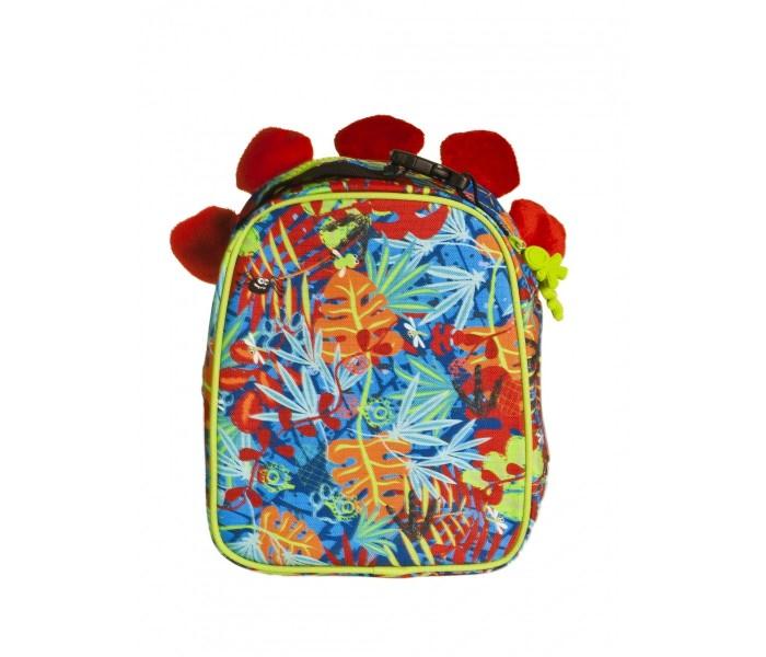 Okiedog 86022 Wildpack Junior Lunch Bag Dinosaur W-Eva Front For Unisex Red & Blue - Zoom Image 1