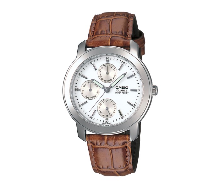 Casio MTP-1192E-7ADF Mens Analog Watch Brown - Zoom Image