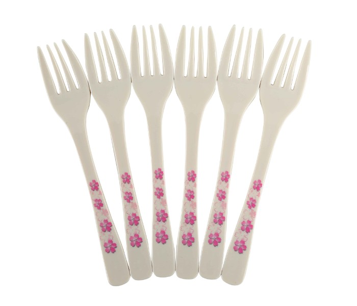 Ceramic Fork 6 Piece 31697 White - Zoom Image 3