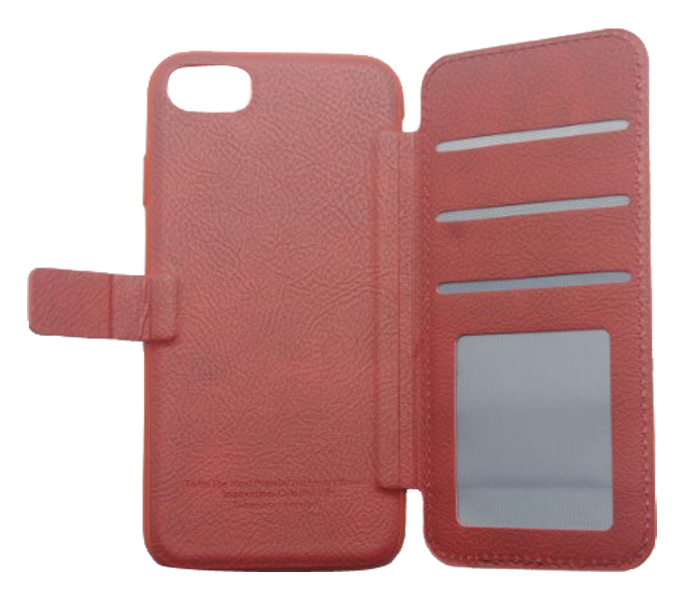 Zoom  ZPMC-666  Puloka Multy Function Back Clip Wallet Case for iPhone 7 Red - Zoom Image 1