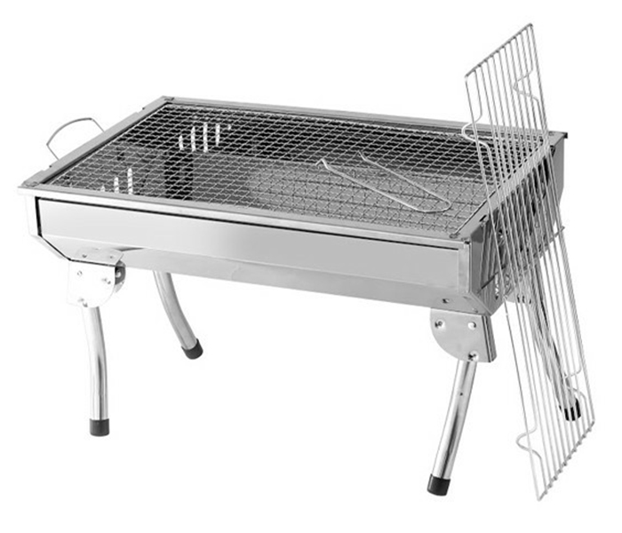 Royalford RF9409 Portable Foldable BBQ Grill - Silver - Zoom Image 3