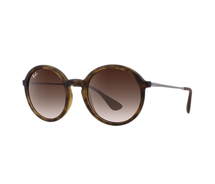 Ray-Ban RB4222 865 Round Brown Frame & Brown Gradient Mirrored Sunglasses for Women - Zoom Image