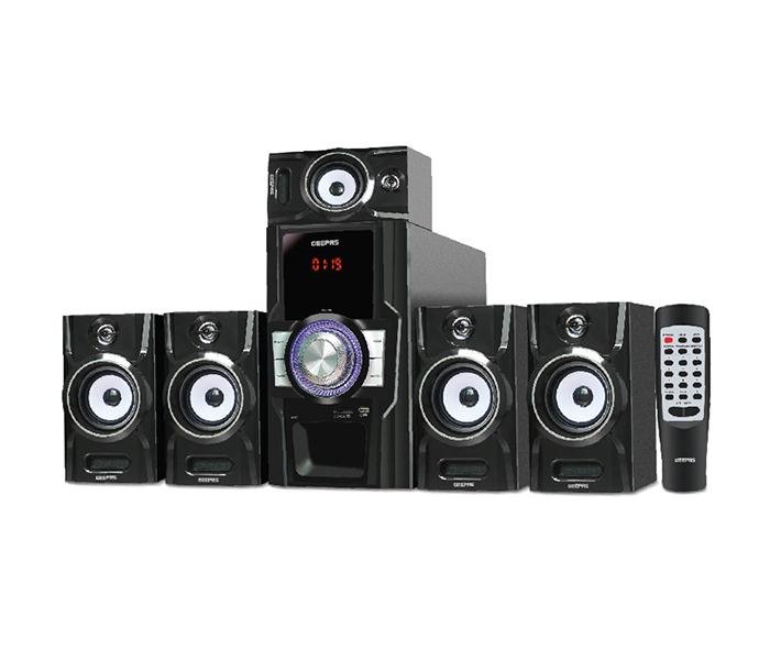 Geepas GMS8520 5.1 Channel Multimedia Speaker with Bluetooth - Black - Zoom Image