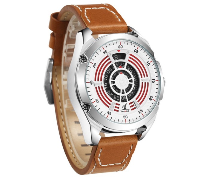 Weide UV 1701LB Mens Analog and Complete Calendar Watch Brown - Zoom Image 2