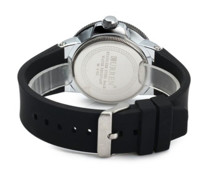 Curren 8160 Quartz Analog Watch For Men Black And White - Zoom Image 3