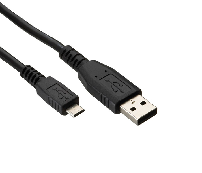 Trands TR-CA1811 1 Meter USB 2.0 A Male to Mini B Cable - Black - Zoom Image 3