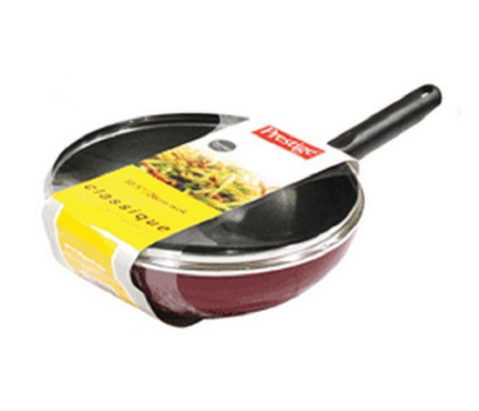 Prestige PR20977 20CM Classique Covered Wok Pan with Glass Lid - Red - Zoom Image