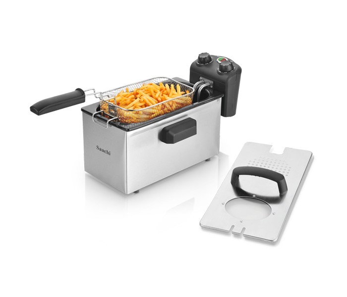 Saachi NL-DF-4757 Deep Fryer Silver and Black - Zoom Image