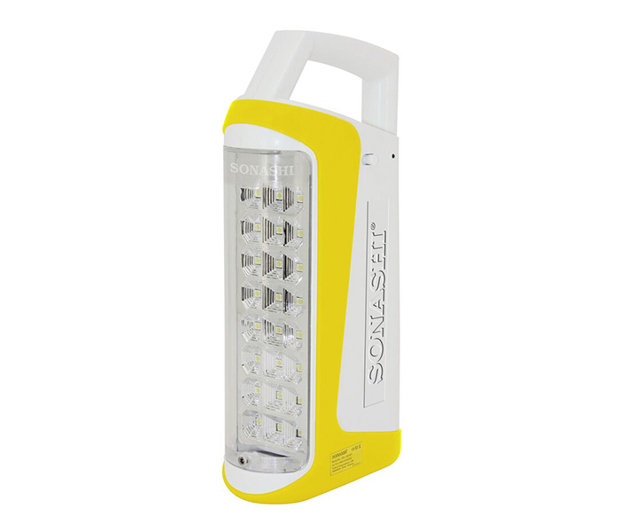 Sonashi SEL-697SP 24 Piece Rechargeable LED Lantern with Solar Panel & Mobile Charging Function - Yellow - Zoom Image 4