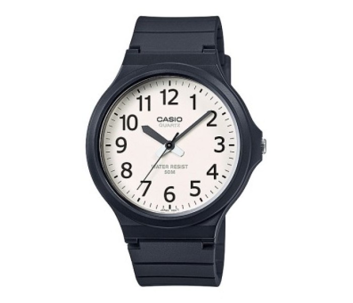 Casio MW-240-7BVDF Mens Analog Watch Black and White - Zoom Image 2