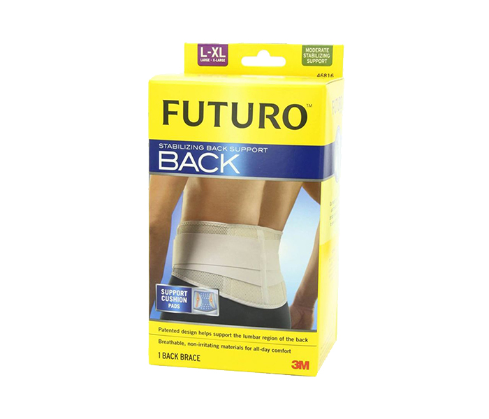 Futuro N14696134A Large & XL Size Stabilizing Back Support - White - Zoom Image