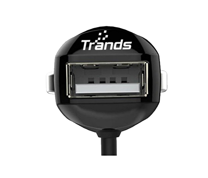 Trands TR-AD941 Single Micro USB Port Car Charger - Black - Zoom Image 2