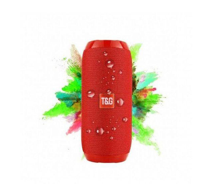 TG 117 Portable Wireless Bluetooth Stereo High Bass Speaker - Red - Zoom Image