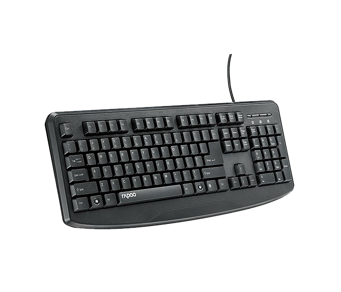 Rapoo NK2500 Wired Keyboard with USB - English, Black 17111 - Zoom Image 1