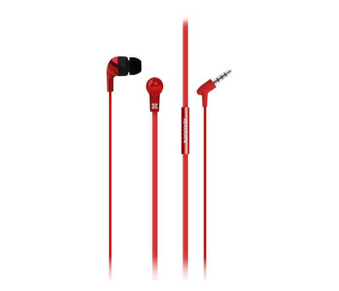 Promate Chrome Metallic Multifunction Stereo Headphones with Microphones, Red - Zoom Image 6