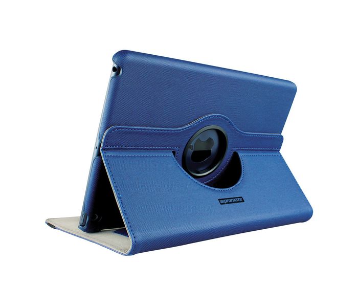 Promate Spino-Air Protective Fabric Cover with Rotatable Inner Shell for iPad Air - Blue - Zoom Image 3