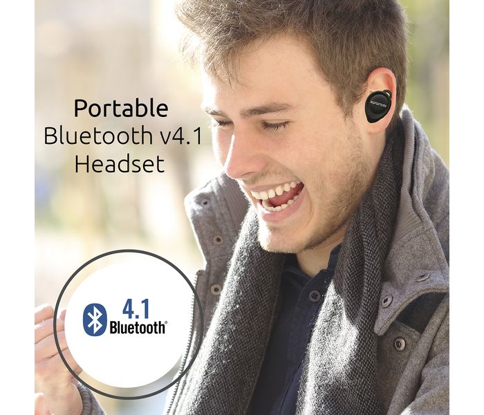 Promate Vibe Ultra Small Wireless Bluetooth Headset, Black - Zoom Image 4