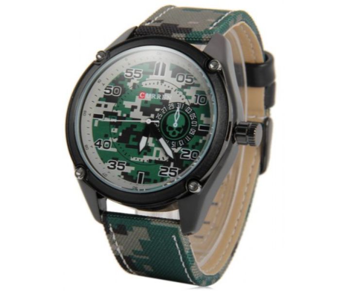 Curren 8183 Analog Watch For Men Green - Zoom Image