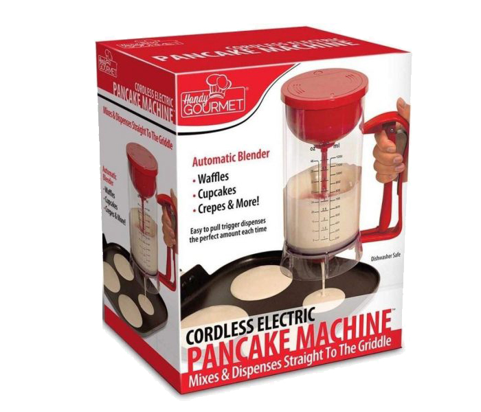 Cordless Electric Pancake Machine - Red - Zoom Image 3