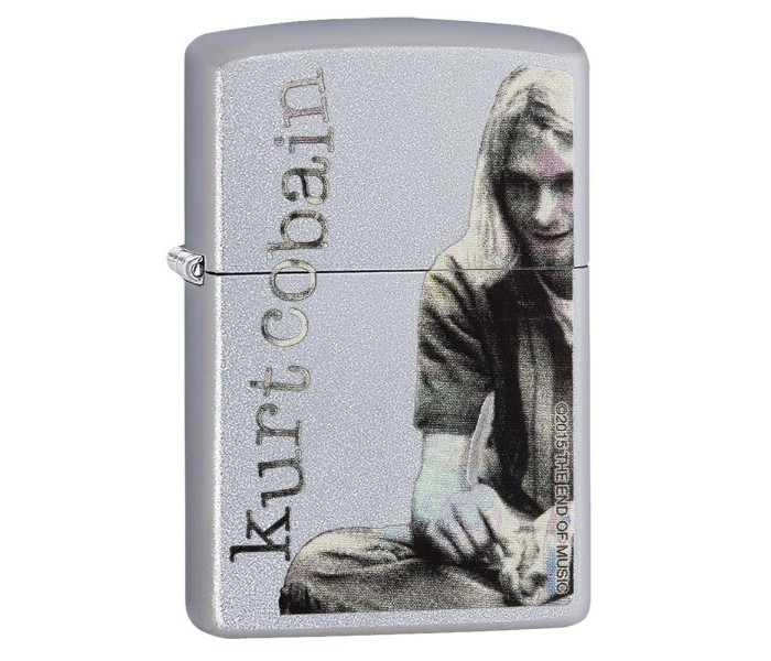 Zippo 29052 Kurt Cobain Lighter Silver - Zoom Image 2