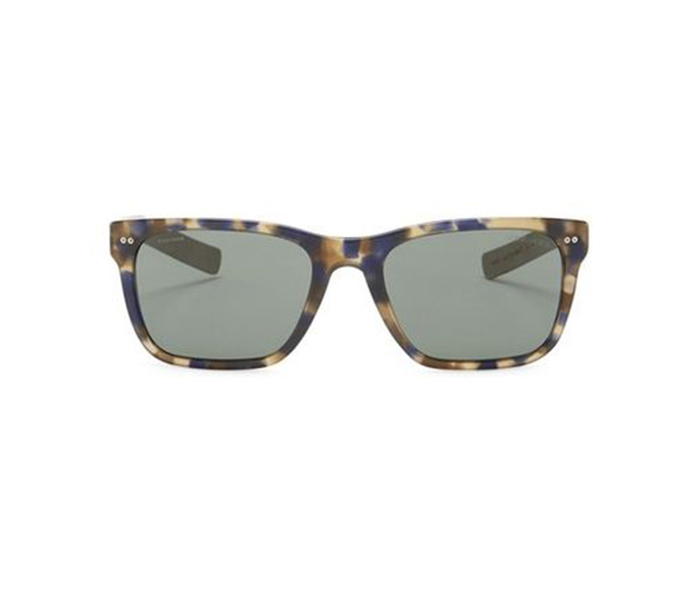 Giorgio Armani 0AR8062 541171 Rectangular Blue Havana & Wood Frame and Grey Green Mirrored Sunglasses for Unisex - Zoom Image 2