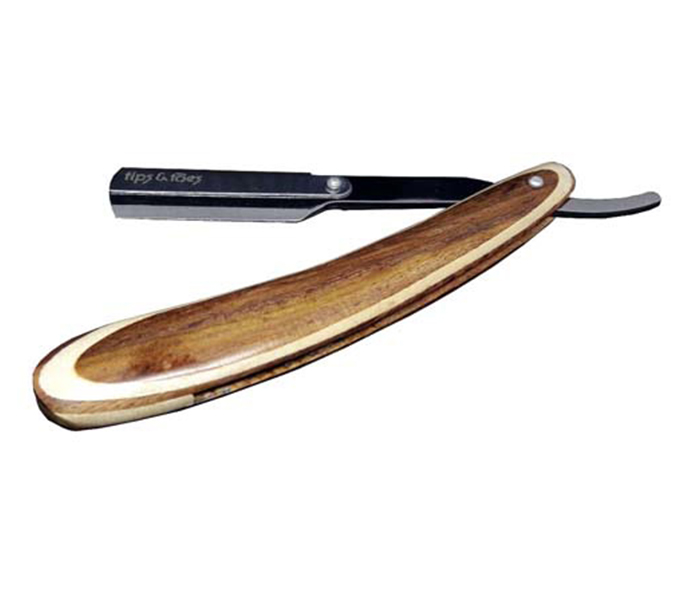 Tips & Toes TT-693 Professional Straight Razor for Classic Shaving, Pure Natural Wood Handmade Handle - Zoom Image 2