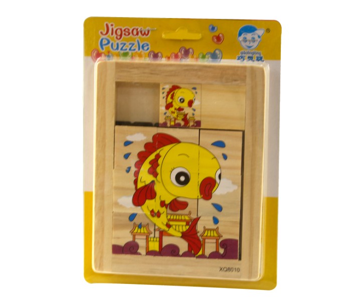 Taqdeer 204-006 Jiugongge Cartoon Wooden Sliding Puzzle Board Multicolor - Zoom Image 3