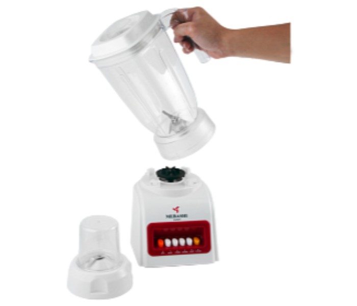 Mebashi ME-BL1006 4 Speed 2 in 1 Blender 350 Watts with 1.5 Liter Jar White - Zoom Image 2