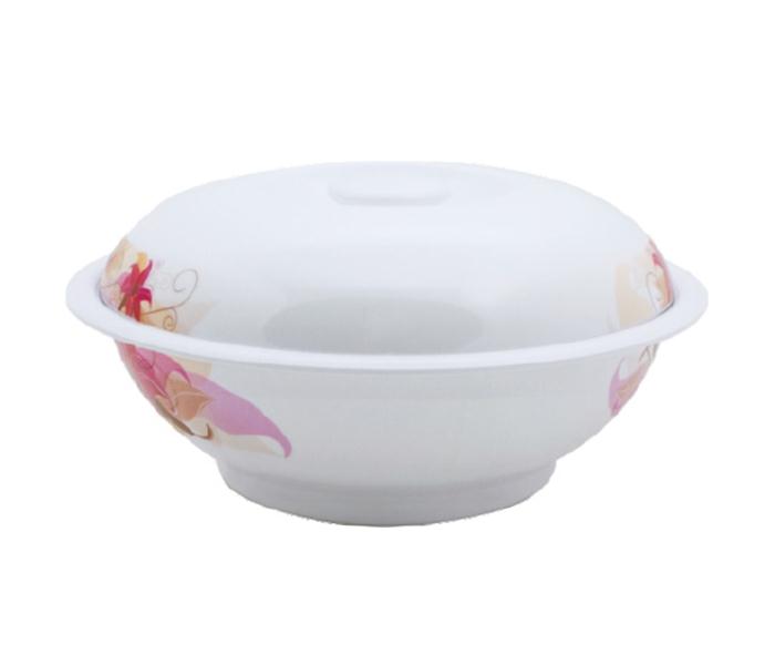 Royalford RF6384 9-inch Melamine Ware Thai Carnatio Soup Bowl with Lid - Zoom Image