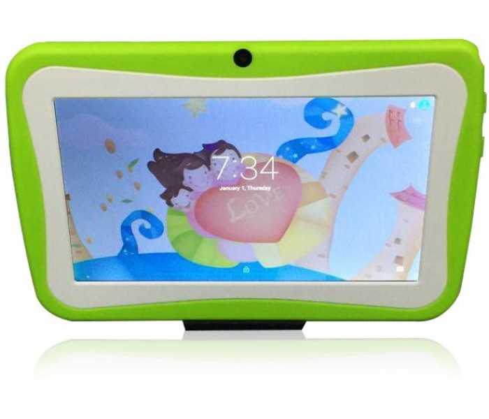 Wintouch K-76 Kids Tablet 7 inch, Android 4.4, 8GB, 512MB DDR3, WiFi, Quad Core, Dual Camera, Green - Zoom Image 2