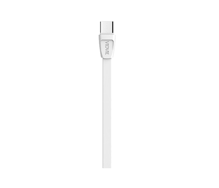 Vidvie CB-408 Data Cable for Smartphone - 1 Meter, White - Zoom Image 1