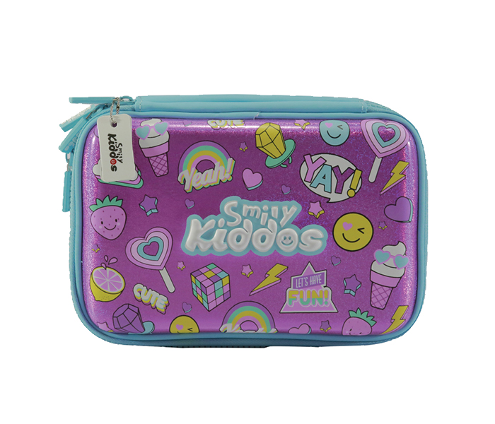 Smily Kiddos SK11001035 Fancy Double Compartment Pencil Case - Pink - Zoom Image 5