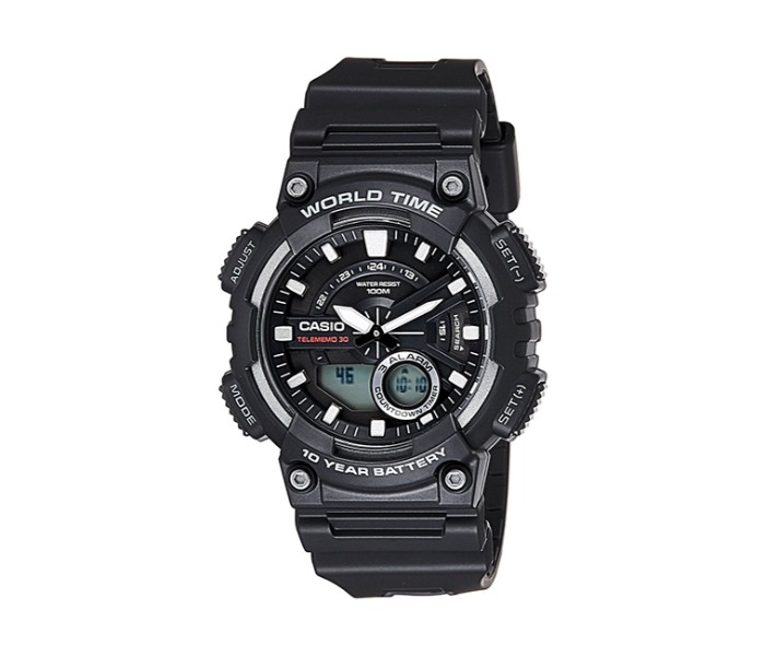 Casio AEQ-110W-1AVDF Mens Sports Analog and Digital Watch Black - Zoom Image 3