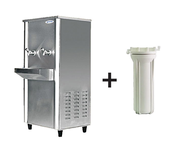 Generalco ARM-25T2 2 Taps Water Cooler with Water Filter - Silver - Zoom Image