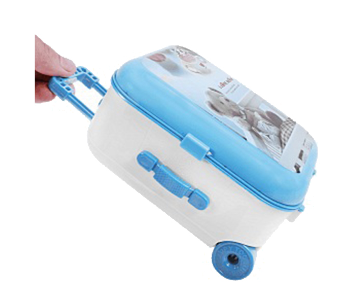 Cute Suitcase Musical Jewellery Storage Box, Blue - Zoom Image 3