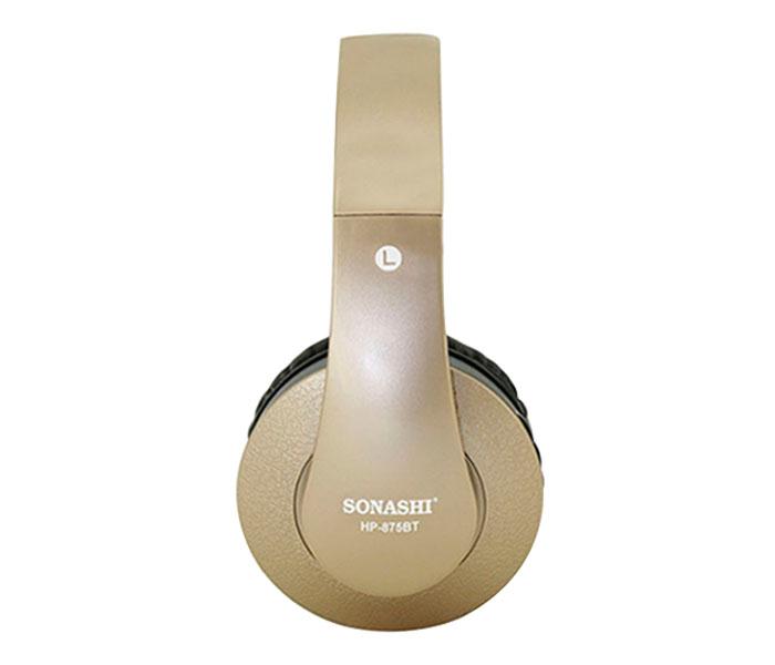 Sonashi HP-875BT Wireless Bluetooth Headphone - Gold - Zoom Image 6