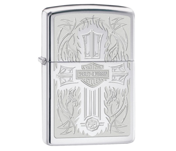 Zippo 28982 Harley Davidson Cross Lighter Silver - Zoom Image 2